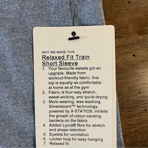 FINAL RESTOCK! Mens Lululemon DENIM RELAXED FIT TRAIN SS, MSRP $78 - Picture 4 of 6